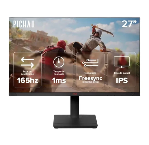 Monitor Gamer Pichau Centauri Pulse 27 IPS QHD 165Hz 1ms FreeSync HDMIDP PG-CRPLS27-BL01
