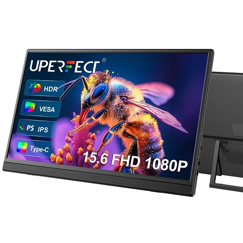 Monitor Portátil 15.6" IPS Full HD com Tipo-C - Uperfect 1080p VESA