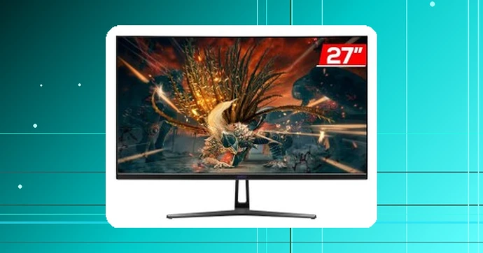 Monitor Gamer Mancer Valak VX3 27 Pol VA Curvo 2K 1ms 180Hz FreeSync HDMIDP MCR-VLKVX3-BL01